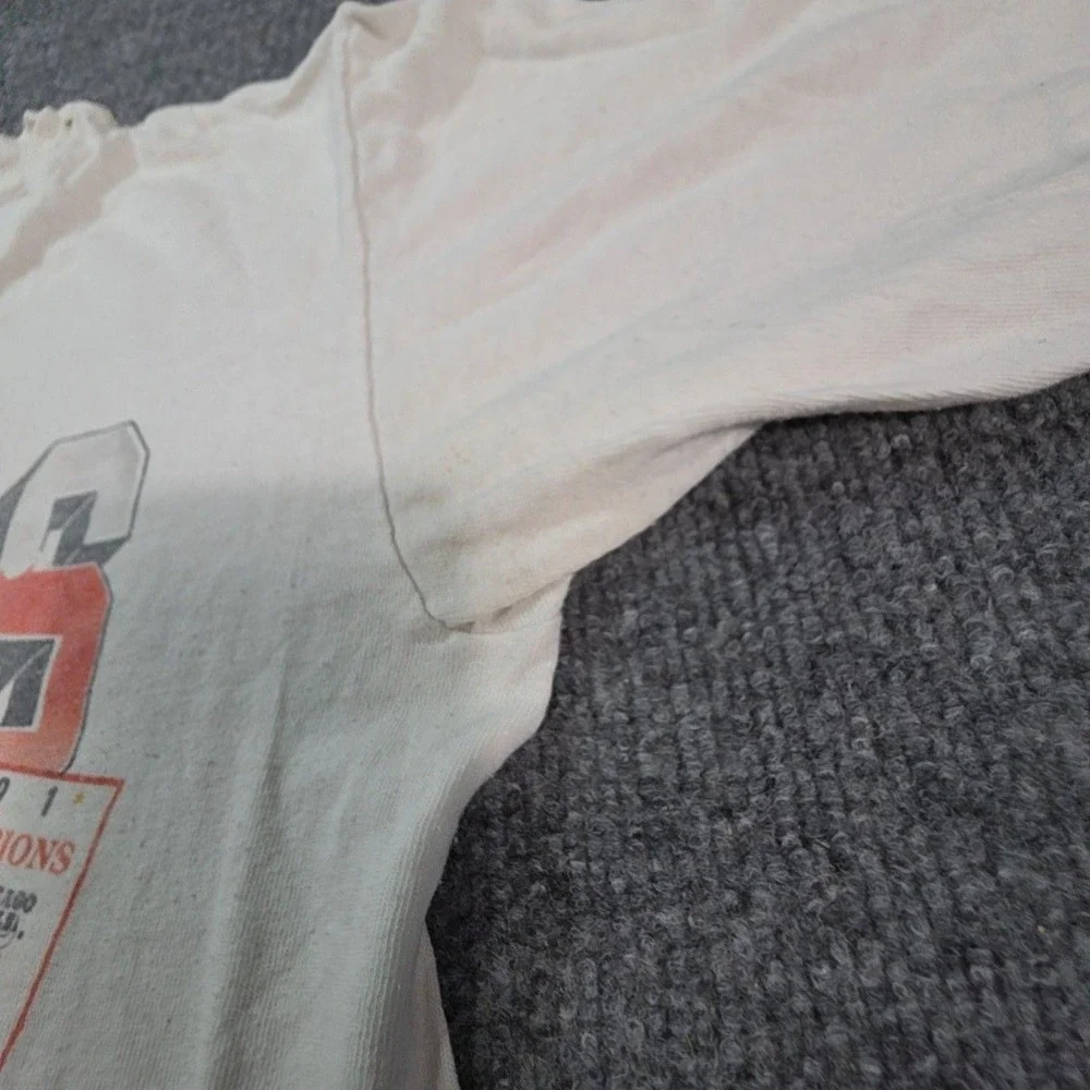 Vintage Chicago Bulls Shirt Mens Medium White NBA Basketball Salem 1991 Champs